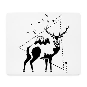 HIRSCH - NATURE - Mouse Pad (horizontal) - white - Front