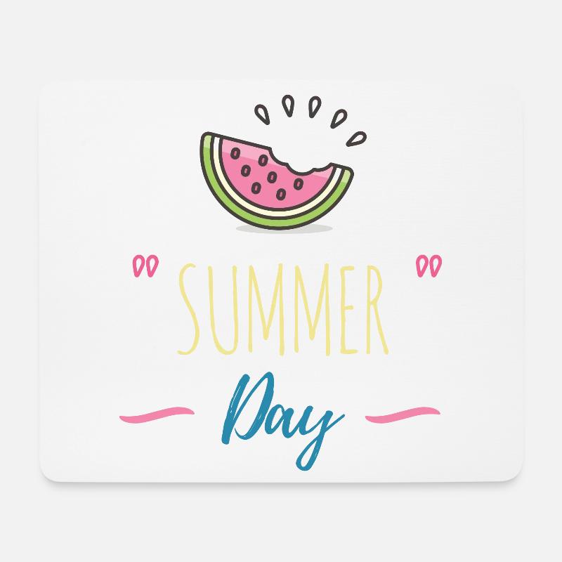 Summer Day Holiday! - Mouse Pad (horizontal) - white