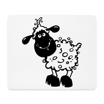 Kleines Schaf - Schafe - Mousepad (Querformat) - Weiß - Vorne