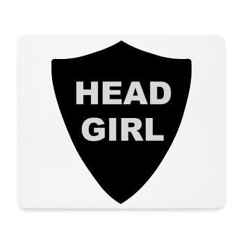Head Girl Badge - Mouse Pad (horizontal) - white - Front