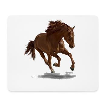 Horse - Mouse Pad (horizontal) - white - Front