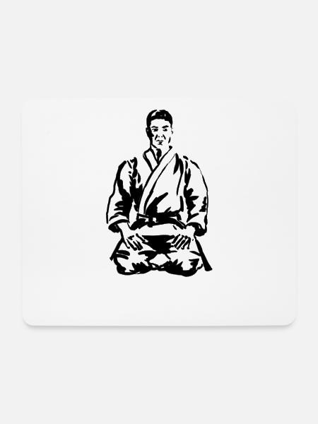 Karate - Mousepad (Querformat) - Weiß