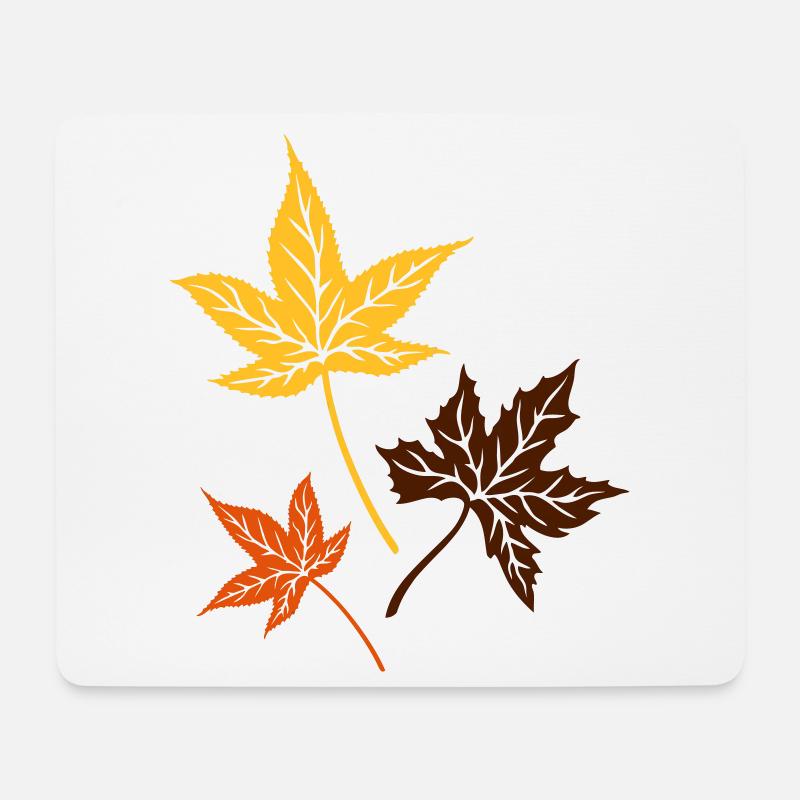 Ahorn Herbstblätter Herbst Blätter - Mousepad (Querformat) - Weiß