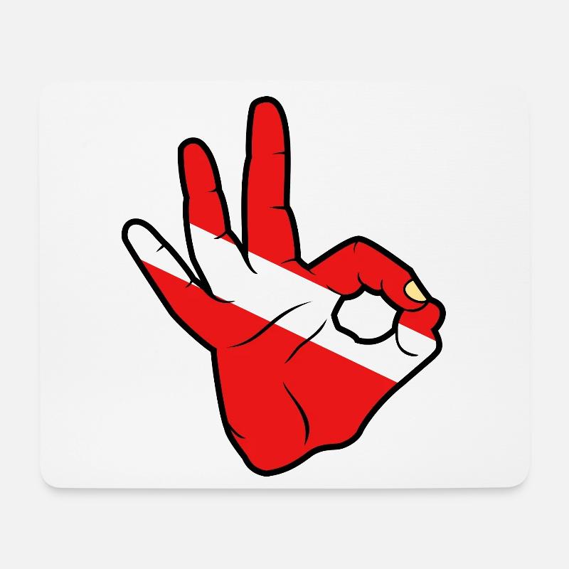Ok Scuba Diving - Mouse Pad (horizontal) - white