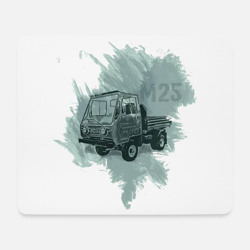 M25 Multicar - Mousepad (Querformat) - Weiß