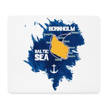 Bornholm Mer Baltique - Tapis de souris (format paysage) - blanc - Devant