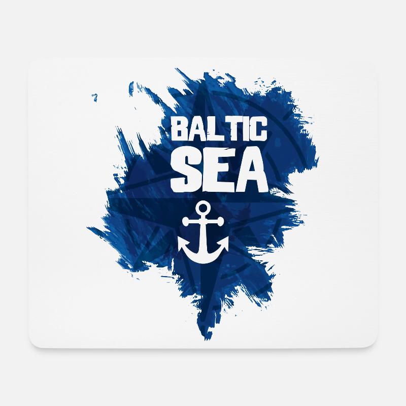 Baltic Sea - Mousepad (Querformat) - Weiß