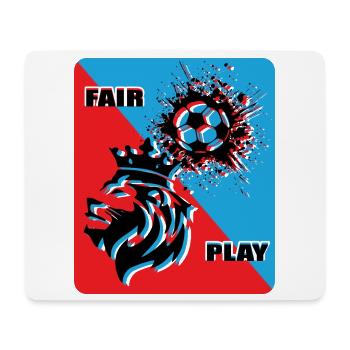 Football Fan - Tapis de souris (format paysage) - blanc - Devant