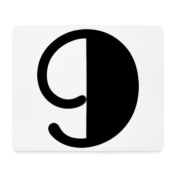 9. 9 YEARS. 9th ANNIVERSARY. BIRTHDAY 9 YEARS. 9 - Mouse Pad (horizontal) - white - Front