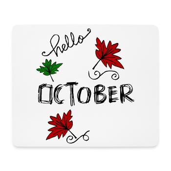 October Autumn - Mouse Pad (horizontal) - white - Front