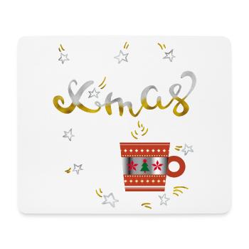 Café de l’Avent - Tapis de souris (format paysage) - blanc - Devant