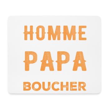 A Real Man Is Only Dad and Butcher - Mouse Pad (horizontal) - white - Front