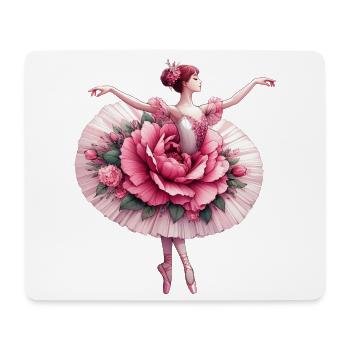 Balletttänzerin mit Tutu - Mousepad (Querformat) - Weiß - Vorne