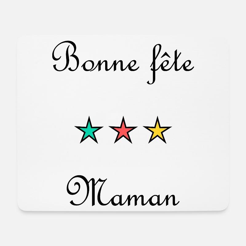 MAMA. MUTTERTAG. HERZ. SCHÖNEN MUTTERTAG - Mousepad (Querformat) - Weiß