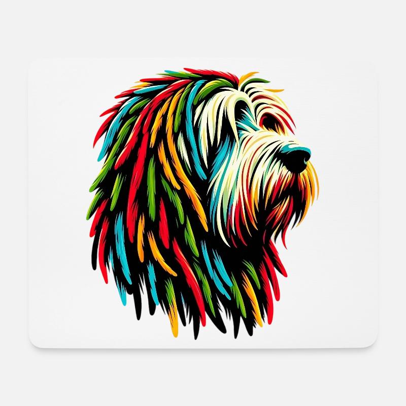 Rasta Hund Jamaika Jamaika Jamaikanisch - Mousepad (Querformat) - Weiß