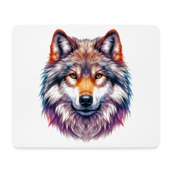 Wolf - Mouse Pad (horizontal) - white - Front