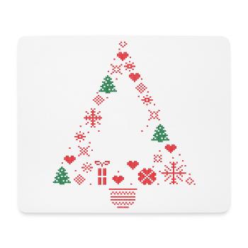 Christmas Tree, Family - Mouse Pad (horizontal) - white - Front