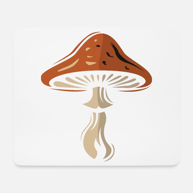 Fliegenpilz Symbol - Natur und Pilze - Mousepad (Querformat) - Weiß