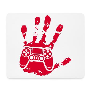 Der Gamer in dir (rot) - Mousepad (Querformat) - Weiß - Vorne