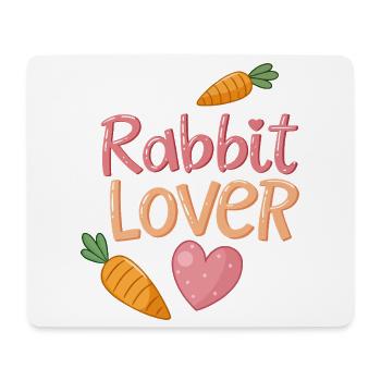 Liebeshasen - Mousepad (Querformat) - Weiß - Vorne