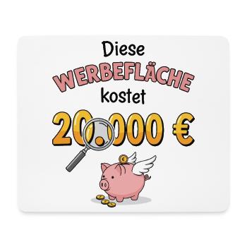 Die Werbefläche - Mousepad (Querformat) - Weiß - Vorne