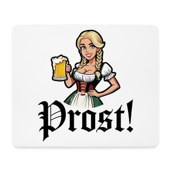 Prost - Mousepad (Querformat) - Weiß - Vorne