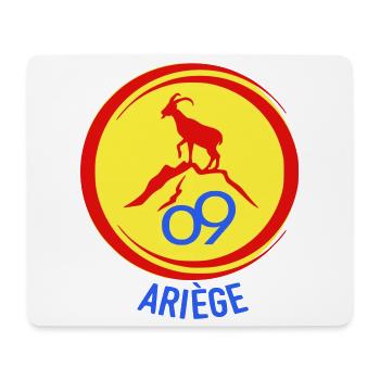 Alpensteinbock Ariège 09 - Mousepad (Querformat) - Weiß - Vorne