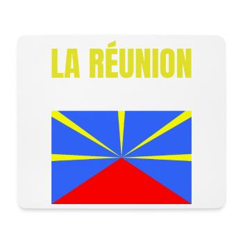 Reunion Island volcano flag t-shirt - Mouse Pad (horizontal) - white - Front