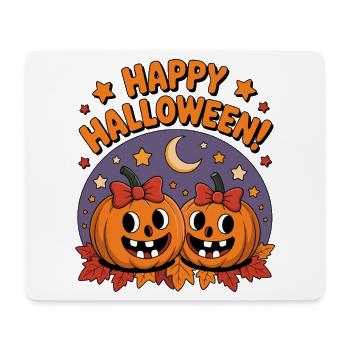 Kuschelige Kürbisköpfe Halloween - Mousepad (Querformat) - Weiß - Vorne