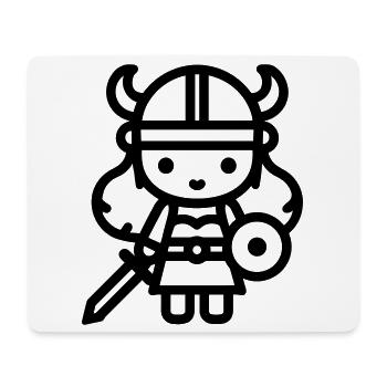 warrior - Mouse Pad (horizontal) - white - Front