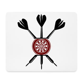 Dart Darts - Mousepad (Querformat) - Weiß - Vorne