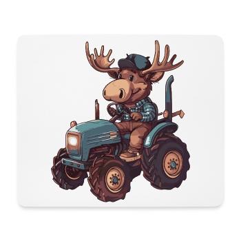 Éleveur de tracteurs d’orignaux - Tapis de souris (format paysage) - blanc - Devant