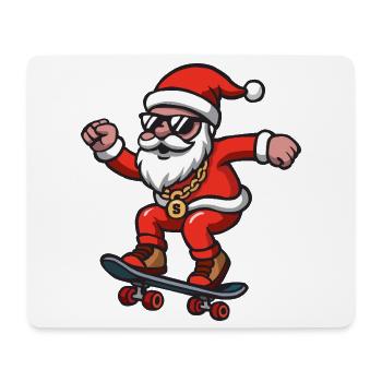 Santa Skating - Mouse Pad (horizontal) - white - Front