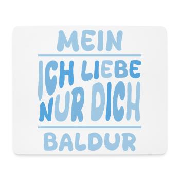 Mann Baldur - Mousepad (Querformat) - Weiß - Vorne