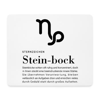 Sternzeichen Steinbock - Mousepad (Querformat) - Weiß - Vorne