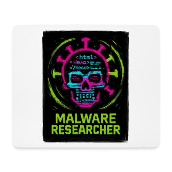 Cybersecurity: Malware Researcher - Mouse Pad (horizontal) - white - Front