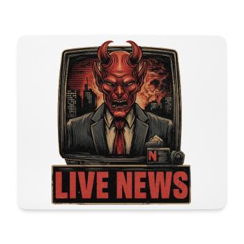 Bad news - Mousepad (Querformat) - Weiß - Vorne