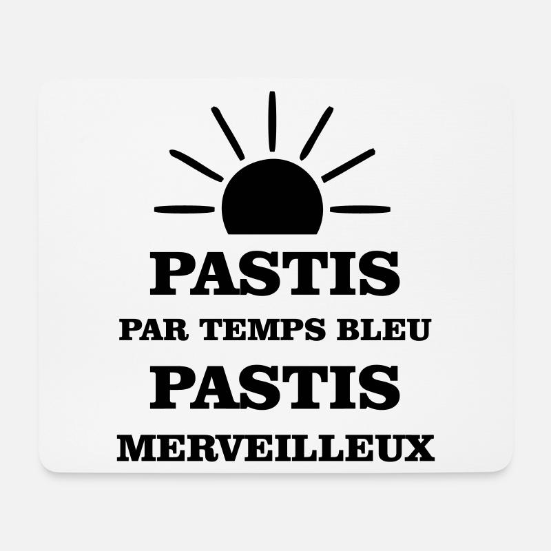 Pastis in blue weather wonderful pastis - Mouse Pad (horizontal) - white