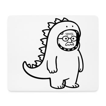 Carnival grouch grandpa - Mouse Pad (horizontal) - white - Front