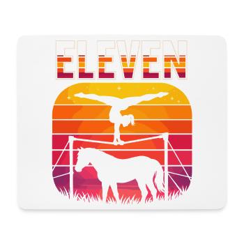 11 Geburtstag Pferde Reiterin Mädchen Geschenk - Mousepad (Querformat) - Weiß - Vorne