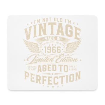 Vintage 1966 Vintage 60th Birthday Gift - Mouse Pad (horizontal) - white - Front