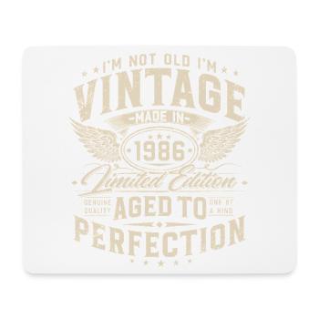 Vintage 1986 Vintage 40th Birthday Gift - Mouse Pad (horizontal) - white - Front