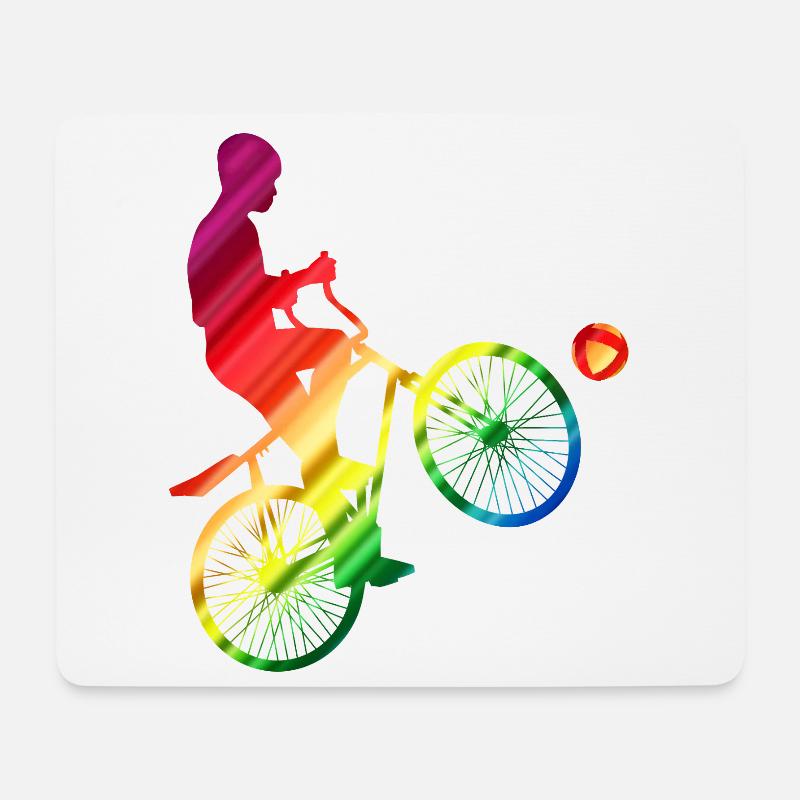 Radball, Radballer, Hallenradsport - Mousepad (Querformat) - Weiß