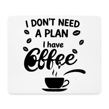 Café - Tapis de souris (format paysage) - blanc - Devant