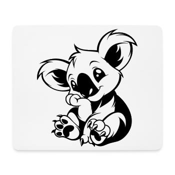 Cute koala sitting playfully - Mouse Pad (horizontal) - white - Front