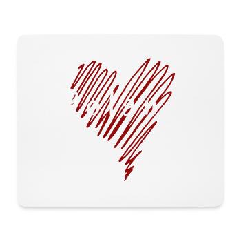I love Poland, my heart is in Poland - Mouse Pad (horizontal) - white - Front