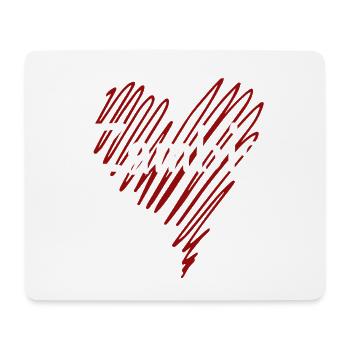 I love Zambia, heart Zambia - Mouse Pad (horizontal) - white - Front
