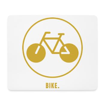 Design minimaliste de vélo de route – VÉLO. (Noble Gol - Tapis de souris (format paysage) - blanc - Devant