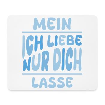 Mein Liebe Nur Dich Name Lasse - Mousepad (Querformat) - Weiß - Vorne