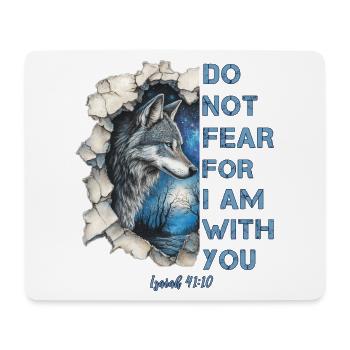 Wolf Christliches Zitat - Mousepad (Querformat) - Weiß - Vorne